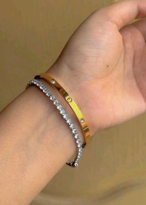 Sparkling Silver Tennis Bracelet