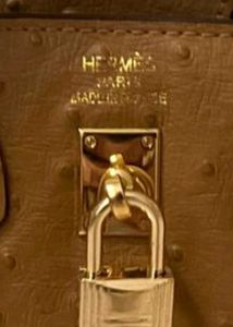 Ostrich Leather Hermes Handbag