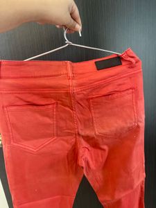 Red Denim Jeans