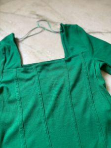 Green Corset Style Top