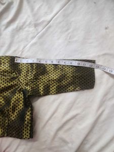 Gold With Black Blouse