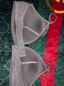 Grey Paded Bra