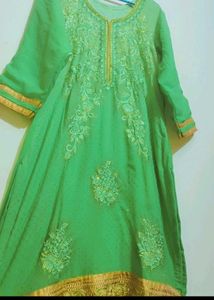 Green🟢 Party Wear Suit Salwar & Dupatta 40 Bust