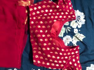 Semi Crushed Saree