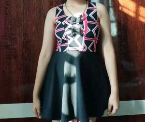 Stylish Black Skater Dress