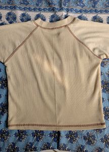 Biege Crop Top