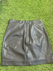 Black Leather Skirt