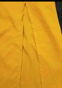 Mustard Crop Top &amp; Flare Pant Set