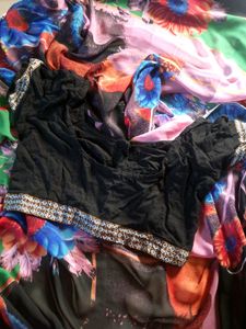 Floral Print Saree(new)