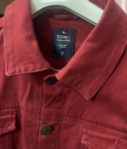 Maroon Demin Jacket