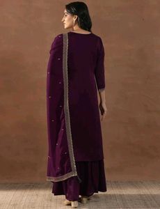 Elegant Purple Kurta Set