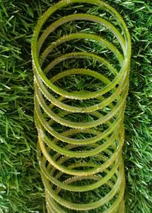 Green &amp; Silver Crystal Bangles