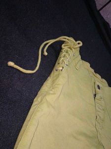 Unique Lace-Up Khaki Pants