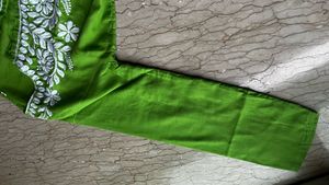 Green Embroidered Kurta