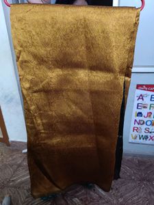 Golden with bottle green tissue silk saree ❤️