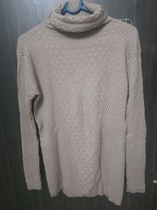 Textured Turtleneck Sweater