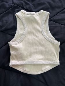 Beige Crop Top