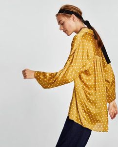 Zara Polka Dot Smock Top