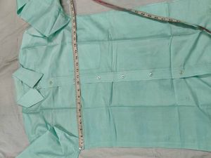 Pure Silk Mint Green Formal Shirt