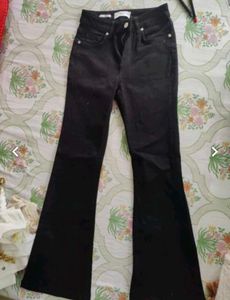Zudio Bootcut Black Denim For Women