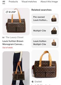 Louis Vuitton Brown Monogram Tote Bag