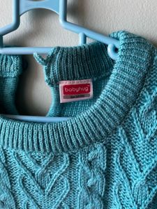 Cute Blue Knit Sweater