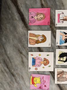 Aesthetic Character Paintings SET OF 12💗
