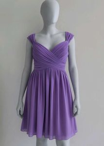 Purple Fit & Flare Dress