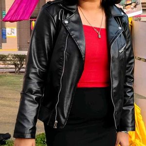 Faux Leather black Jacket