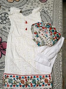 Floral Print Kurti Set