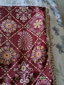 Golden Lace Duppata