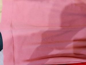 Polyester Peach Elastic Saree Shapewear
