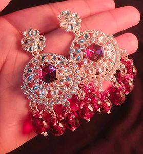 Elegant Purple Drop Earrings