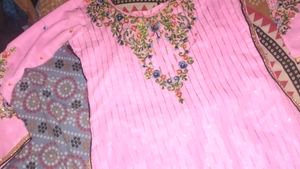 Pink Embroidered Salwar Kameez