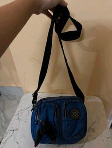 Kipling Blue Denim Crossbody Bag