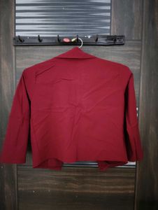 Maroon Casual Blazer