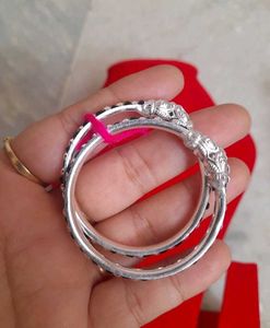 Beautiful Nazariyea Silver Bangles