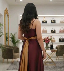 Elegant Maroon Ethnic Gown