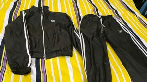 Fleeced Adidas Black Track Jacket for men