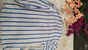 Striped Ruffle Top