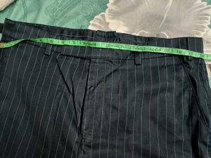 Striped Black Trousers