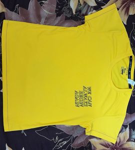 Yellow Graphic Print T-Shirt