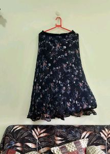 Printed Georgette Skirt🖤