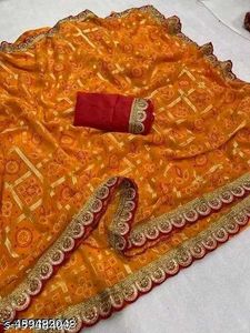 Chhath Special New Bandhani Saree