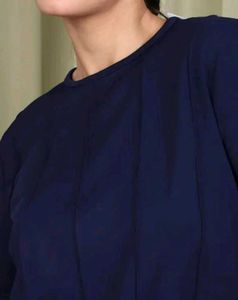 Shein Medium Length Short Sleeve Pleated Detail