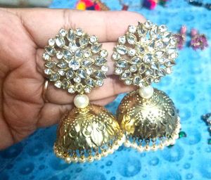 Bundle Of 12 Earnings Jhumka And 3 Multi Bracelet