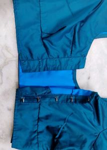 Blue Colour Poly Silk Blouse