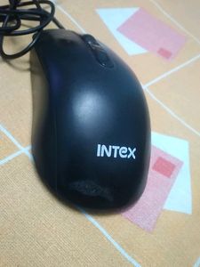 Intex used mouse Black colour( Wired USB)