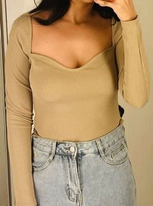 Ribbed Long Sleeve Top