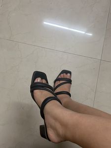 Black Block Heels
